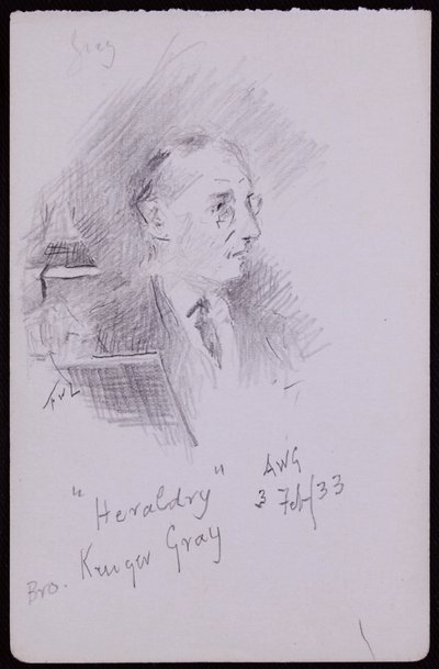 Portrait of George Kruger Gray by Francis Wilfred Lawson