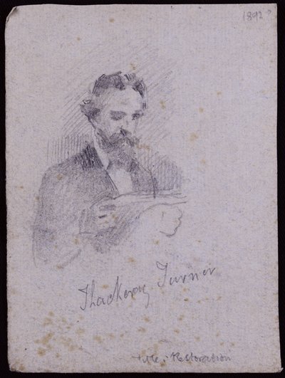 Portrait of H Thackeray Turner by Francis Wilfred Lawson