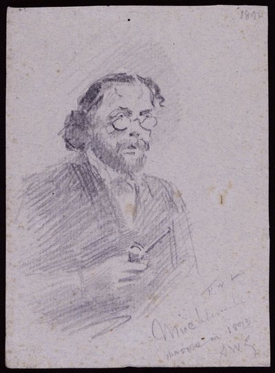 Portrait of JT Micklethwaite, c.1893 by Francis Wilfred Lawson
