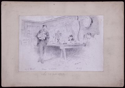 Portrait of Karl Krall by Francis Wilfred Lawson