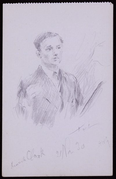 Portrait of Kenneth Clarke by Francis Wilfred Lawson