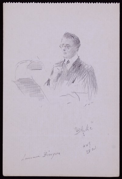 Portrait of Lawrence Binyon by Francis Wilfred Lawson