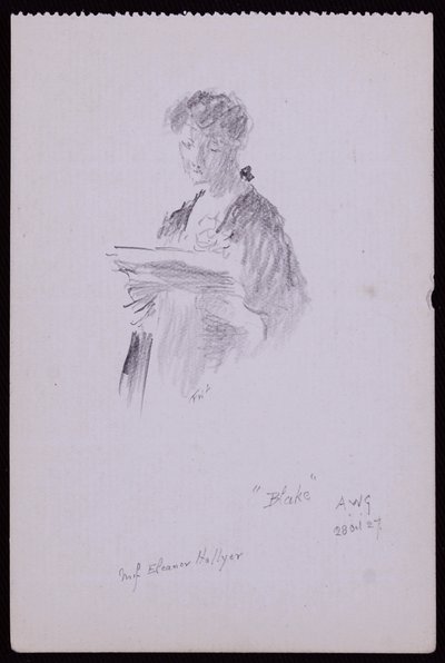 Portrait of Miss Eleanor Hellyer by Francis Wilfred Lawson