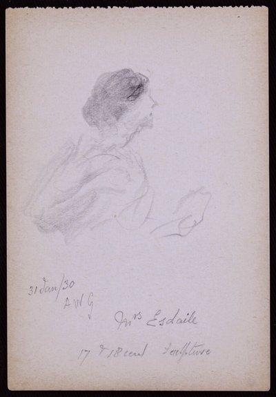 Portrait of Mrs Arundel Esdaile by Francis Wilfred Lawson