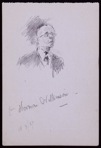 Portrait of Norman Wilkinson by Francis Wilfred Lawson