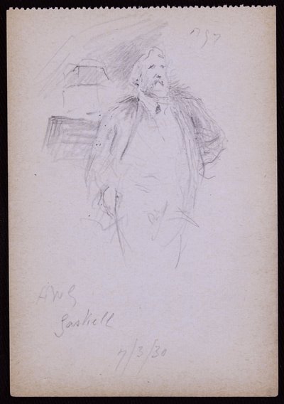 Portrait of Percival Gaskell by Francis Wilfred Lawson
