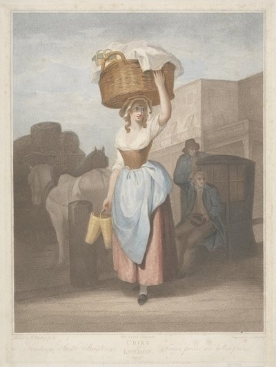 Strawberries, Sweet Strawberries, engraved by Giovanni Vendramini by Francis after Wheatley