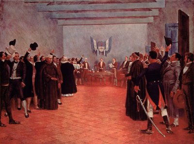 The Congress of Tucuman, the Declaration of Independence of Argentina from Spain in 1816 by Francisco (after) Fortuny