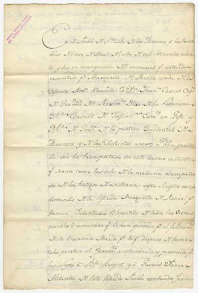 Inventory of Antoine Barada signed Fran. Cruzat, Josef Bexmes, Dodier, Becquet, and others, April 1782 by Francisco Cruzat