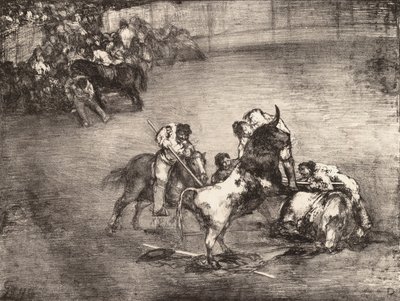 A Picador Caught by a Bull, from the 