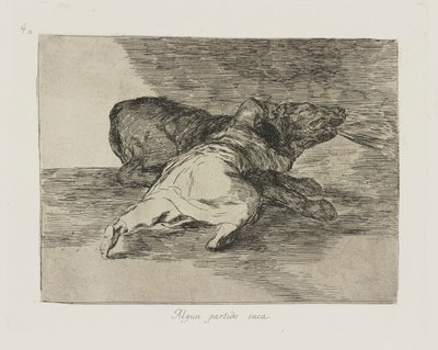 He Gets Something out of It, plate 40 from the series The Disasters of War by Francisco de Goya