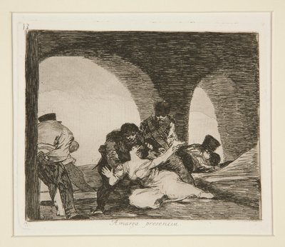 Bitter To Be Present, Plate 13 from The Disasters of War by Francisco de Goya