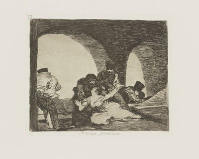 Bitter To Be Present, Plate 13 from the Series The Disasters of War by Francisco de Goya