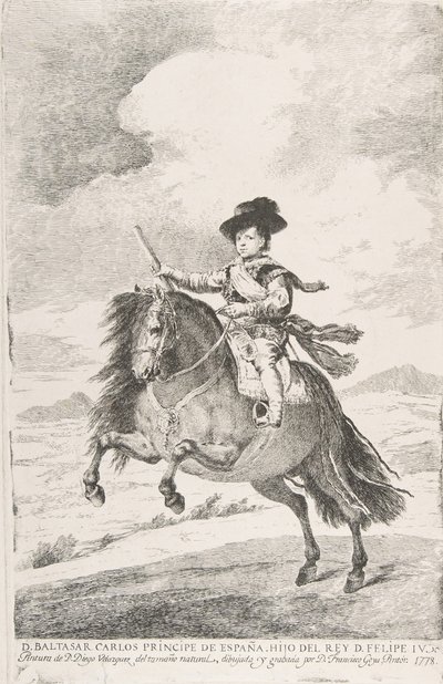 Baltasar Carlos, Prince of Spain and Son of Philip IV by Francisco de Goya