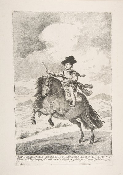 Balthasar Carlos, Prince of Spain and Son of Philip IV by Francisco de Goya