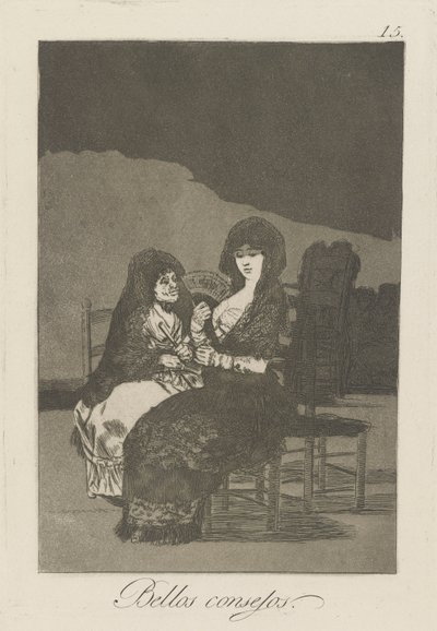 Pretty Teachings (Bellos consejos), Plate 15 from the Series Los Caprichos by Francisco de Goya