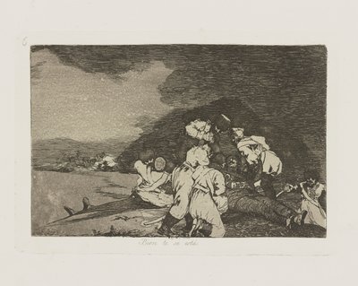 It Serves You Right, Plate 6 from the series The Disasters of War by Francisco de Goya