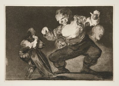 Simpleton, plate 4 from the series Los proverbios by Francisco de Goya