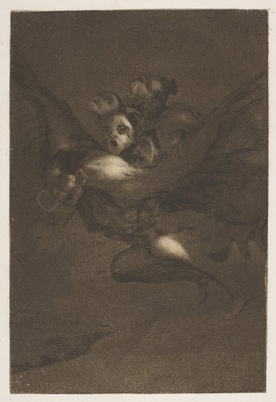 Bon Voyage, from The Caprices Los Caprichos, plate 64 by Francisco de Goya