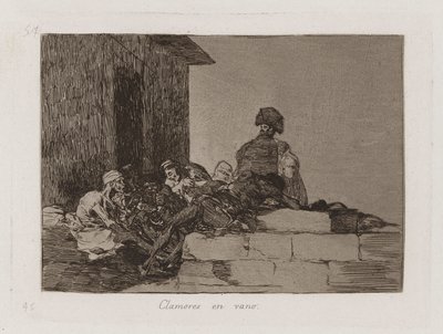 Appeals Are in Vain, Plate 54 from The Disasters of War by Francisco de Goya