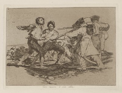 Rightly or Wrongly, pl. 2 from the series The Disasters of War by Francisco de Goya