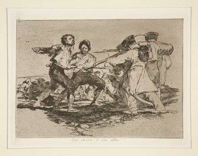 Rightly or Wrongly, Plate 2 from the Series The Disasters of War by Francisco de Goya