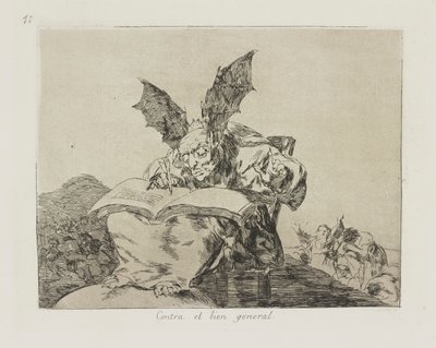 Against the Common Good, plate 71 from the series The Disasters of War by Francisco de Goya
