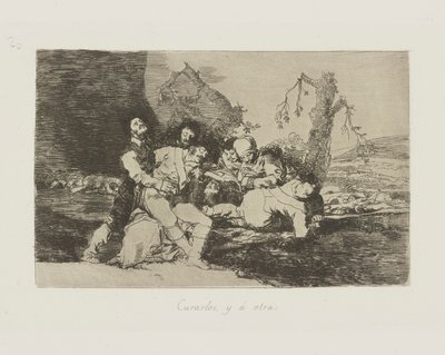 Get Them Well, and on to the Next, pl. 20 from the series The Disasters of War by Francisco de Goya