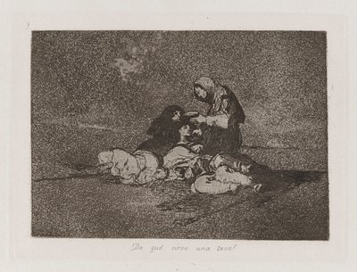 What Is the Use of a Cup?, Plate 59 from The Disasters of War by Francisco de Goya