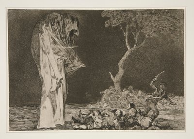 The Folly of Fear (pl. 2 from Los proverbios) by Francisco de Goya