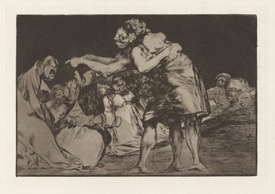 Disorderly Folly or Matrimonial Folly, also known as She Who Is Ill Wed Never Misses a Chance to Say So, from the series Los disparates (Los proverbios) by Francisco de Goya