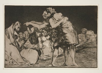 Matrimonial Folly, from the series Los proverbios by Francisco de Goya