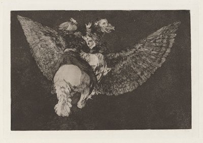 Flying Folly, from the series Los disparates (Los proverbios) by Francisco de Goya