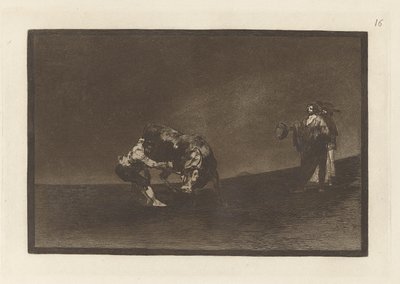 The Same Man Throws a Bull in the Ring at Madrid, Plate 16 from La tauromaquia by Francisco de Goya