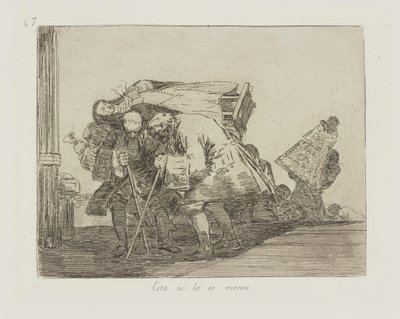 This Is Not Less So, Plate 67 from the series The Disasters of War by Francisco de Goya