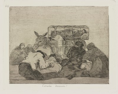Strange Devotion!, pl. 66 from the series The Disasters of War by Francisco de Goya