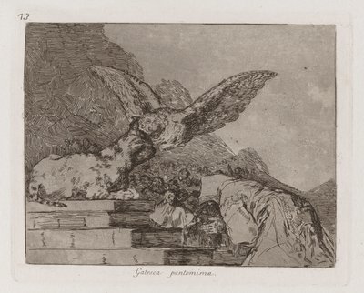 Feline Pantomime, Plate 73 from The Disasters of War by Francisco de Goya