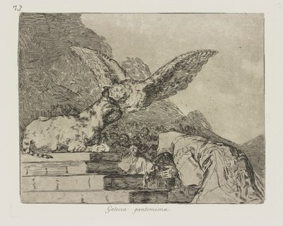 Feline Pantomime, pl. 73 from the series The Disasters of War by Francisco de Goya