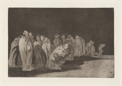 The Men in Sacks, also known as There is Something Beneath the Sackcloth (series title: Los disparates) by Francisco de Goya