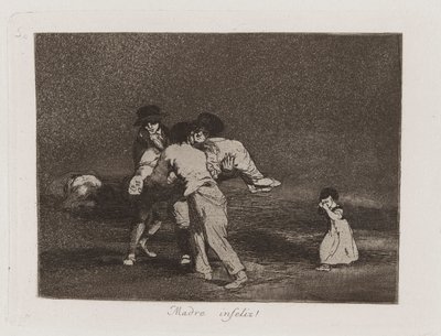 Unhappy Mother!, Plate 50 from The Disasters of War by Francisco de Goya