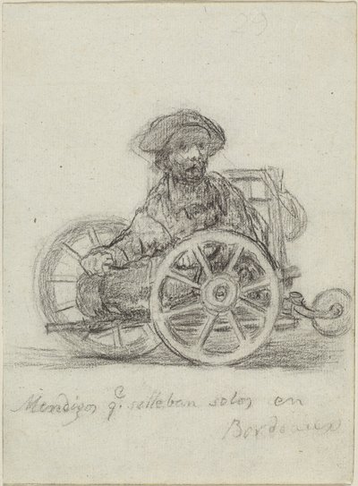 Beggars Who Get about on Their Own in Bordeaux by Francisco de Goya