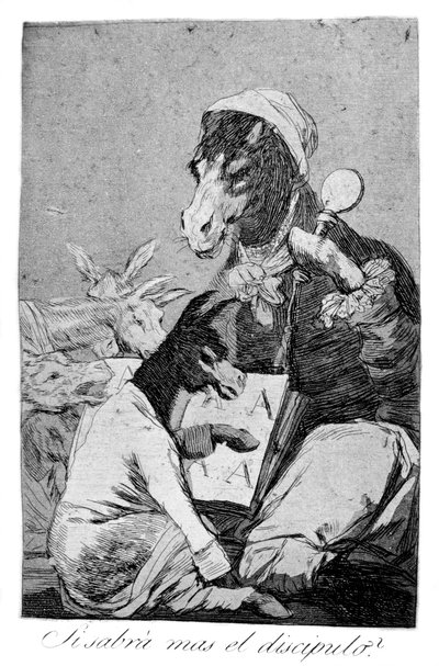 Might Not the Pupil Know More by Francisco de Goya