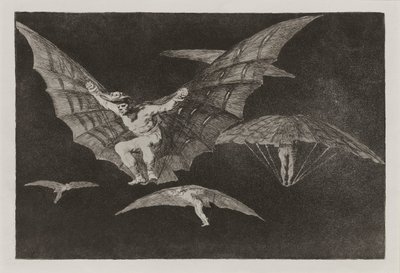 A Way of Flying, also known as Where There is Will, There is Skill by Francisco de Goya