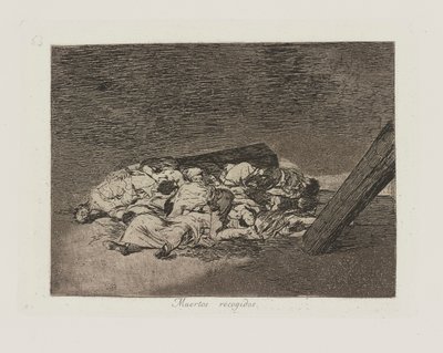 Harvest of the Dead, Plate 63 from the Series The Disasters of War by Francisco de Goya