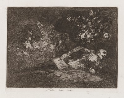 Nothing. The Event Will Tell, Plate 69 from The Disasters of War by Francisco de Goya