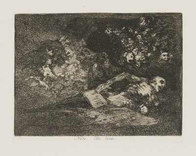 Nothing. The Event Will Tell, pl. 69 from the series The Disasters of War by Francisco de Goya