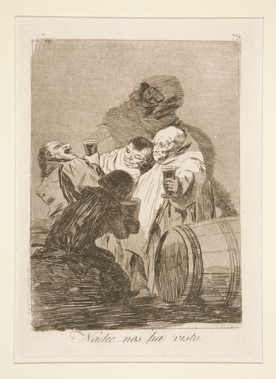 No One Has Seen Us, pl. 79 from the series Los caprichos by Francisco de Goya