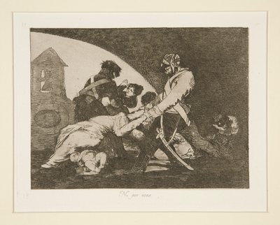 Neither Do These, pl. 11 from The Disasters of War by Francisco de Goya