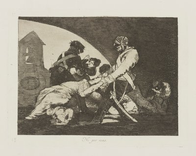 Neither Do These, pl. 11 from the series The Disasters of War by Francisco de Goya