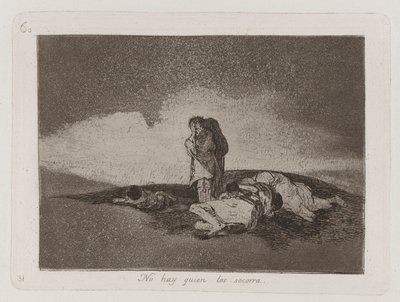 There is No One to Help Them, Plate 60 from The Disasters of War by Francisco de Goya